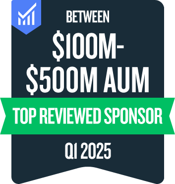 $100M-$500M AUM badge